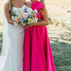 Azalea Pink Midi Dress